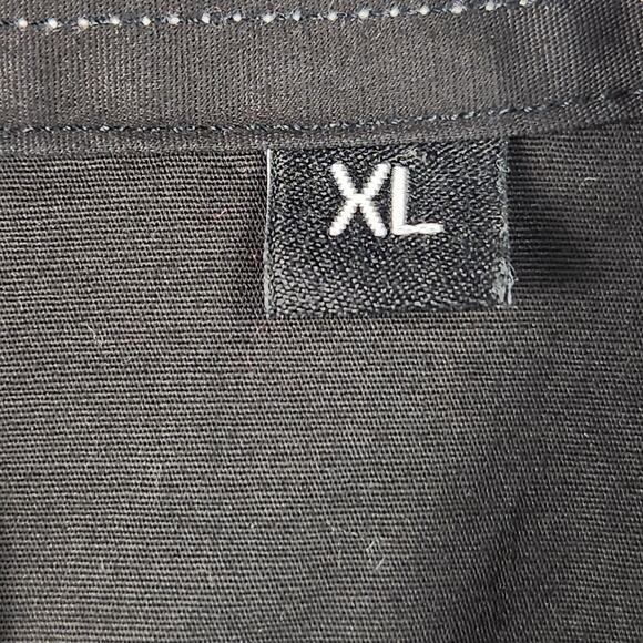 7 Diamonds Stretch Cotton Chocolate Brown Shirt Sleeve Button Up Shirt SZ XL EUC - Picture 4 of 15